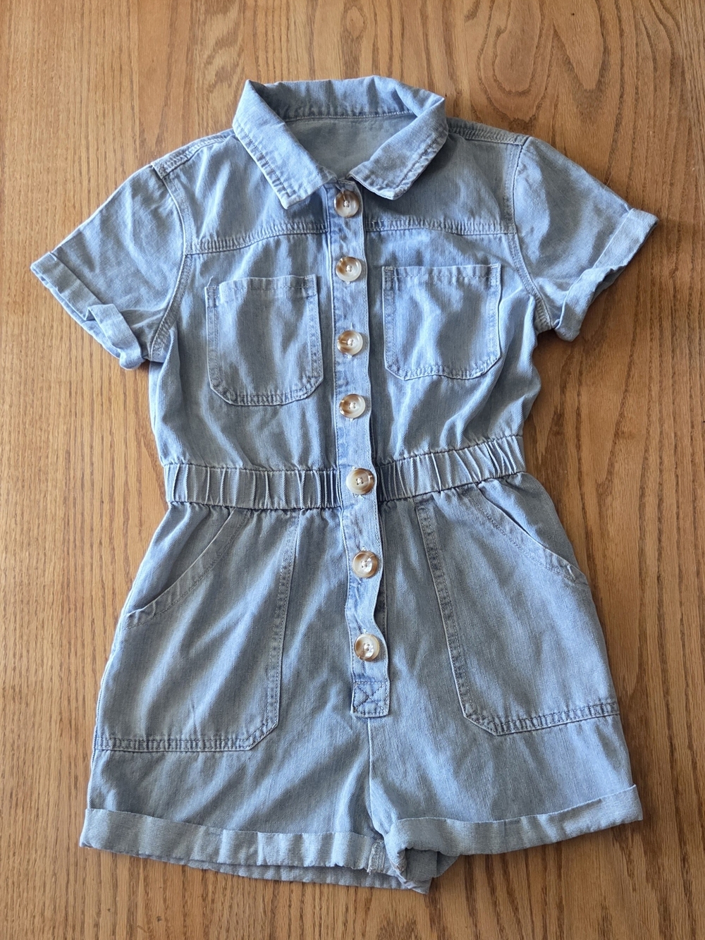 Denim Romper